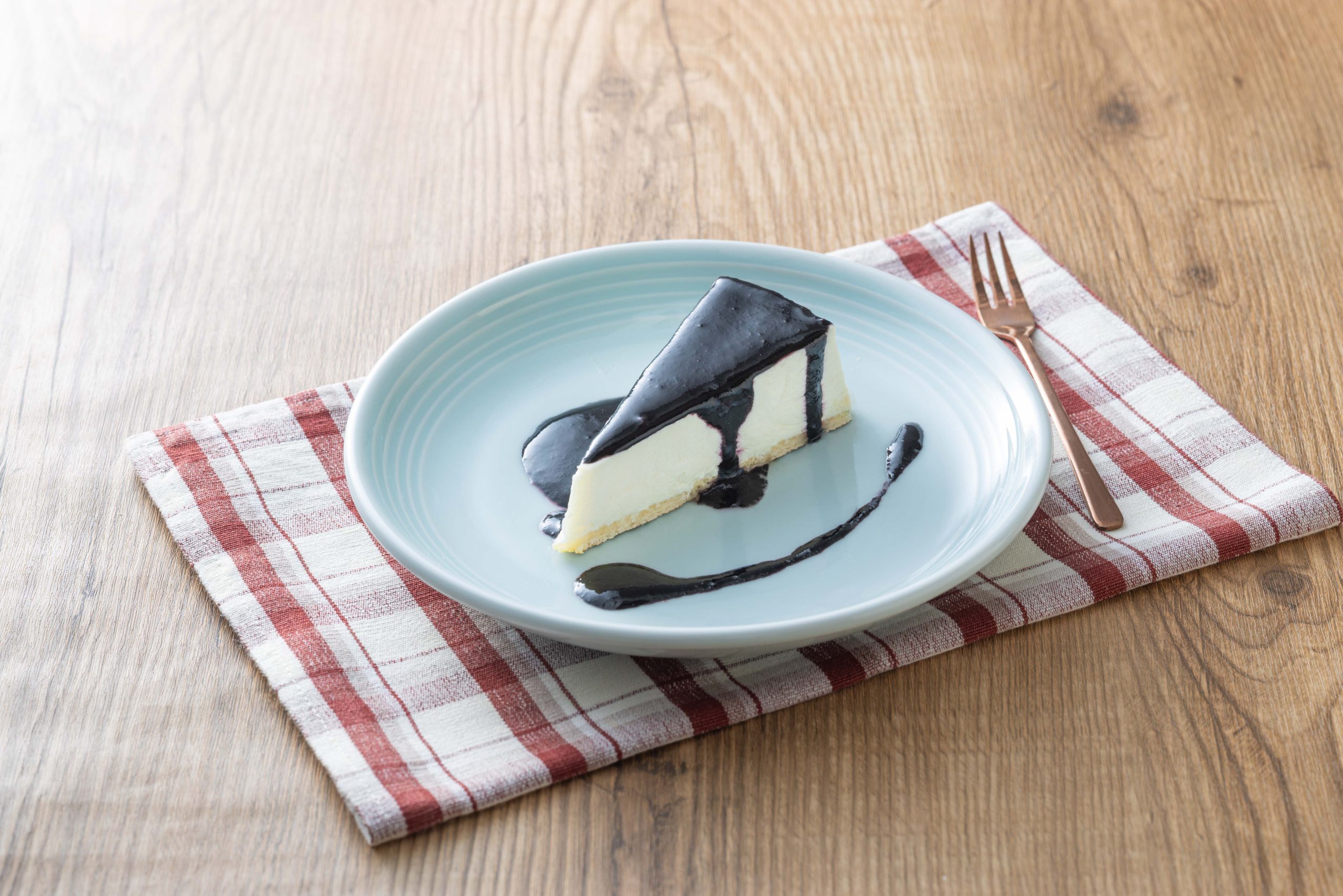 10/15~チーズケーキのブラックソースがけ